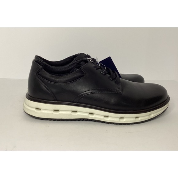 Lands End Men's Sport Oxford Loafer Lace Up Size 8 Black White NEW - Picture 3 of 6